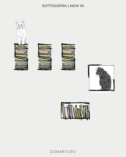 PATH OF CATS | set of 3 upside down shelves