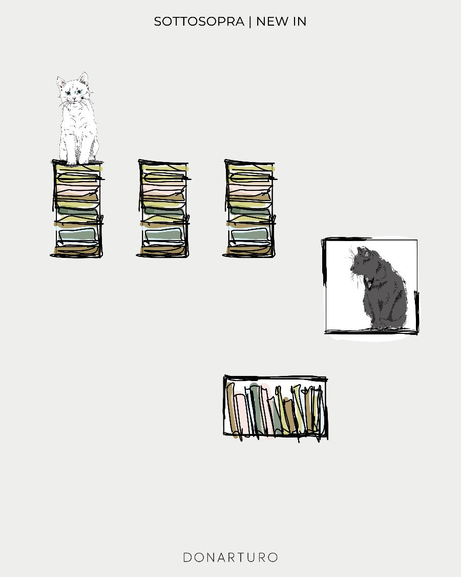 Esempio layout percorso per gatti sospeso DONARTURO