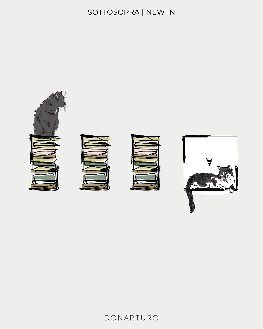 PATH OF CATS | set of 3 upside down shelves